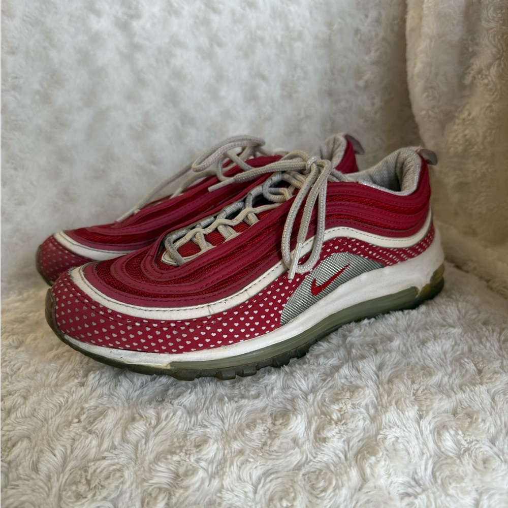 RARE Vintage 2005 Nike Air Max 97 Valentines Day Hearts Red Women Size 8